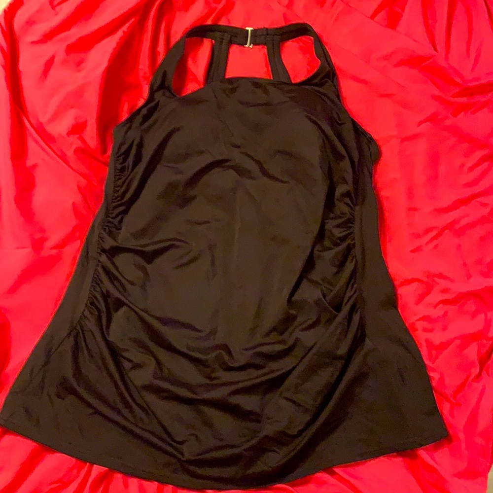 Lands End Brown 1-piece Swimsuit Size 20